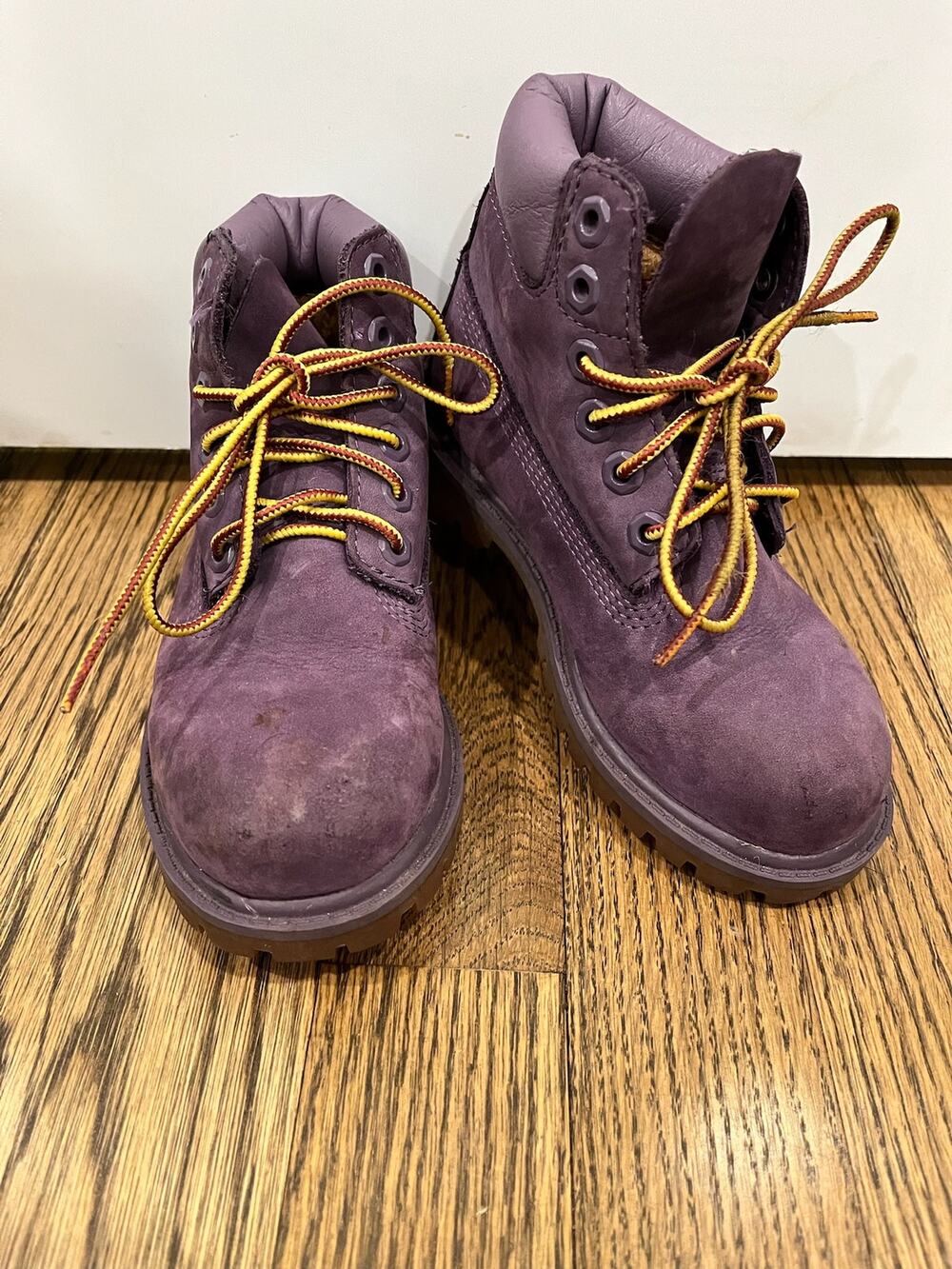 Timberland 6" Premium Purple Suede Waterproof Boots Toddler Sz 10 Streetwear